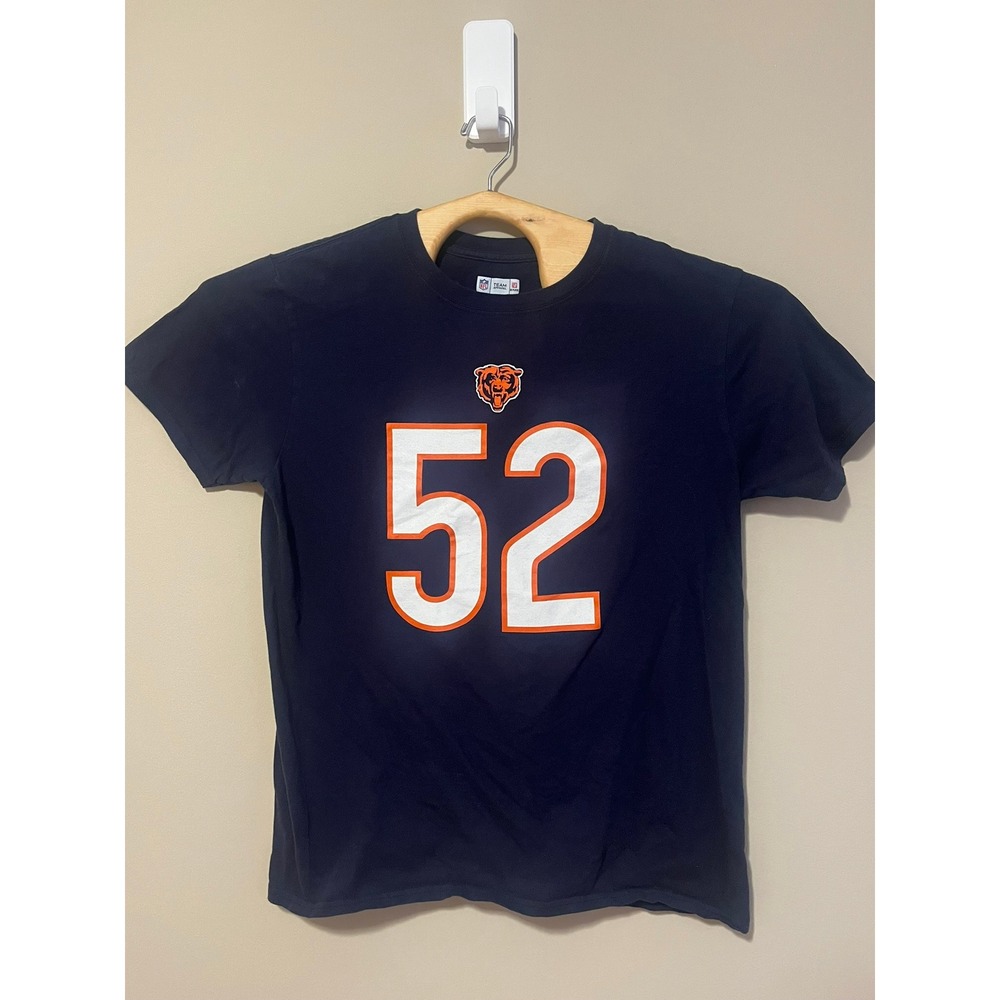 Chicago Bears Mack 52 NFL Team Apparel T Shirt Large Navy